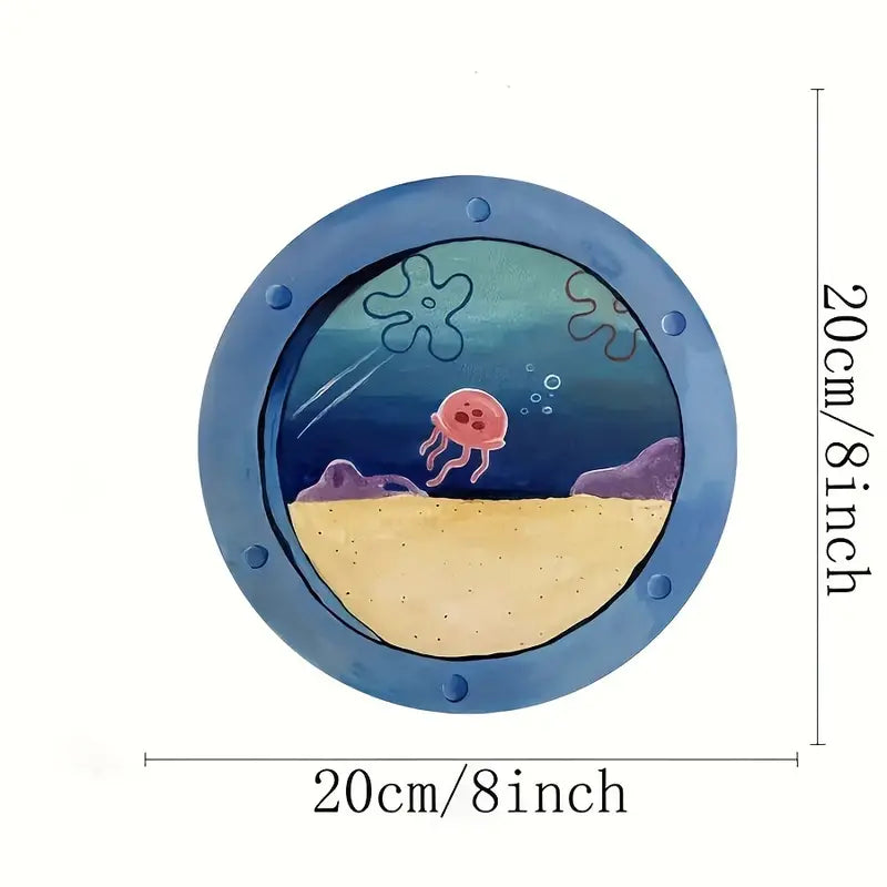 Charming Jellyfish Underwater Theme Wooden Sign